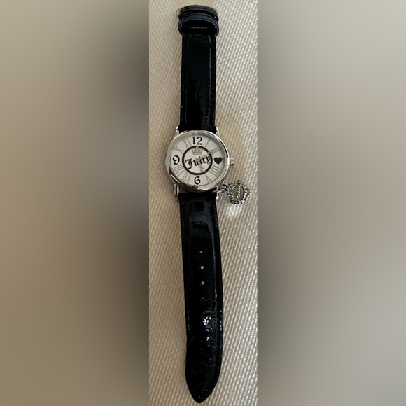 *Rare find* Vintage Juicy Couture Stainless Steel and Black Leather Strap Watch - Picture 5 of 10